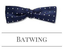 Batwing bow tie