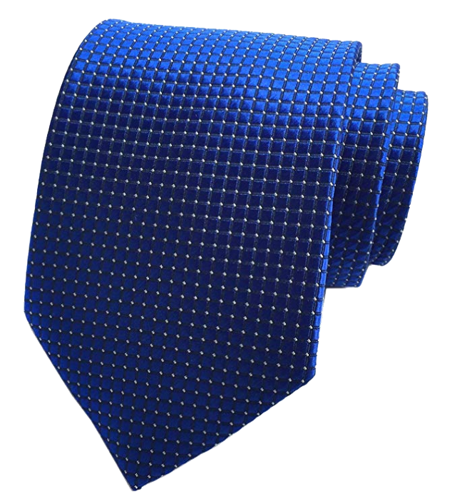 Dotted royal blue tie by Elfeves