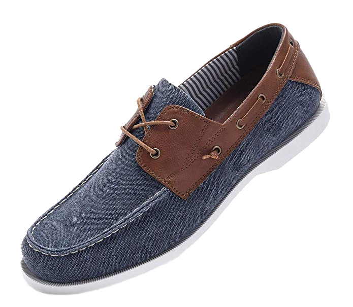 Blue/Brown boat shoes by Golaiman