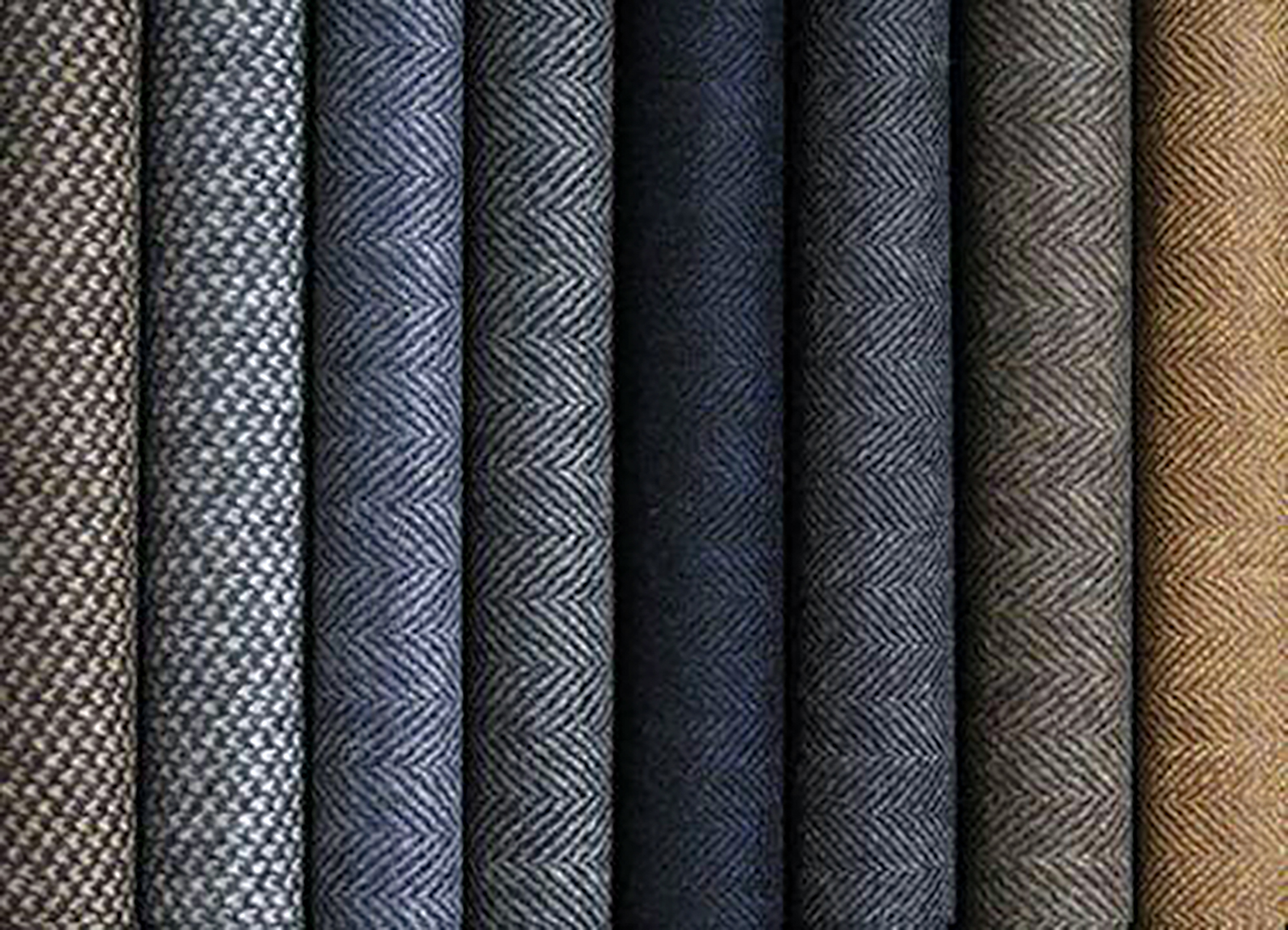 different types of suit fabrics