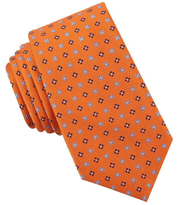 Foulard orange tie by Nautica