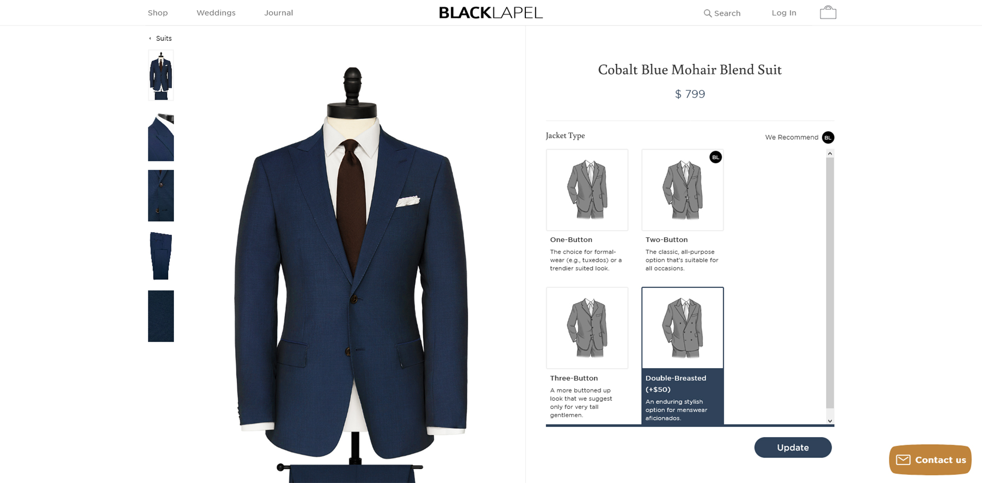 Black Lapel made-to-measure suit designer final check