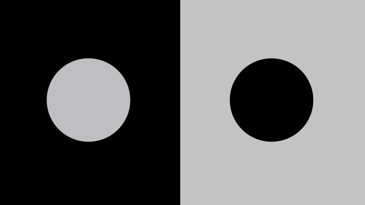 create contrast between grey and black