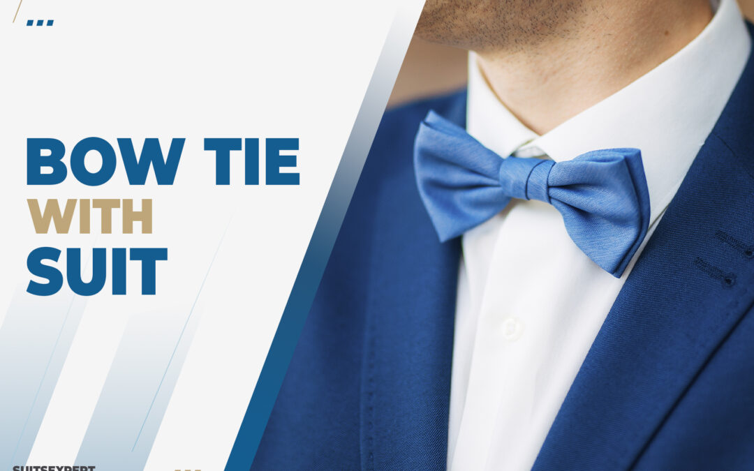 different ways to wear a bow tie with a suit