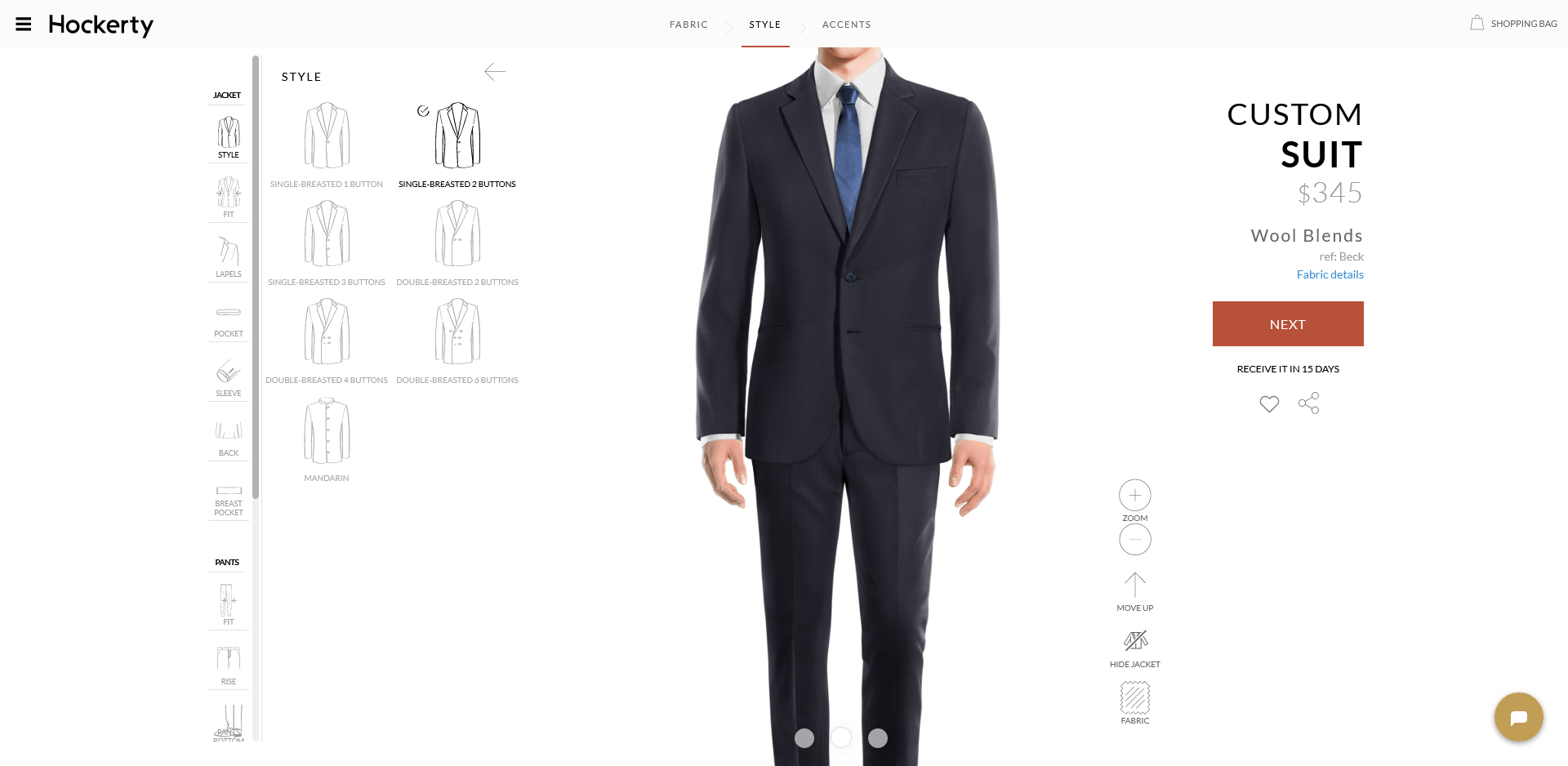 suits jacket style options