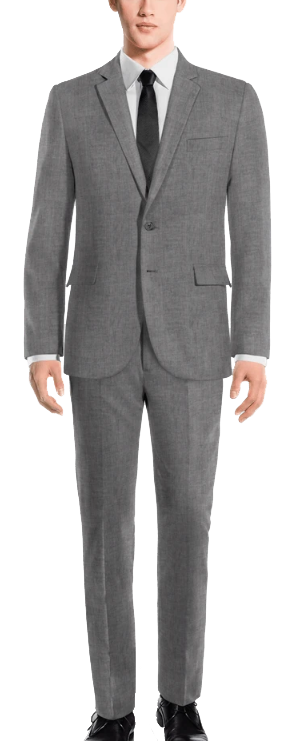 Made-to-measure rustic linen light grey suit by Hockerty