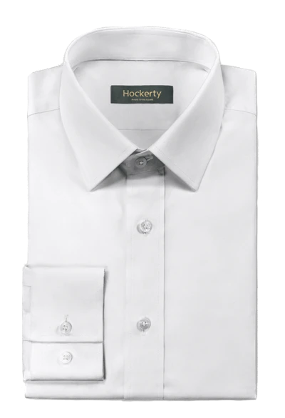 Premium cutaway collar white dress shirt by Hockerty