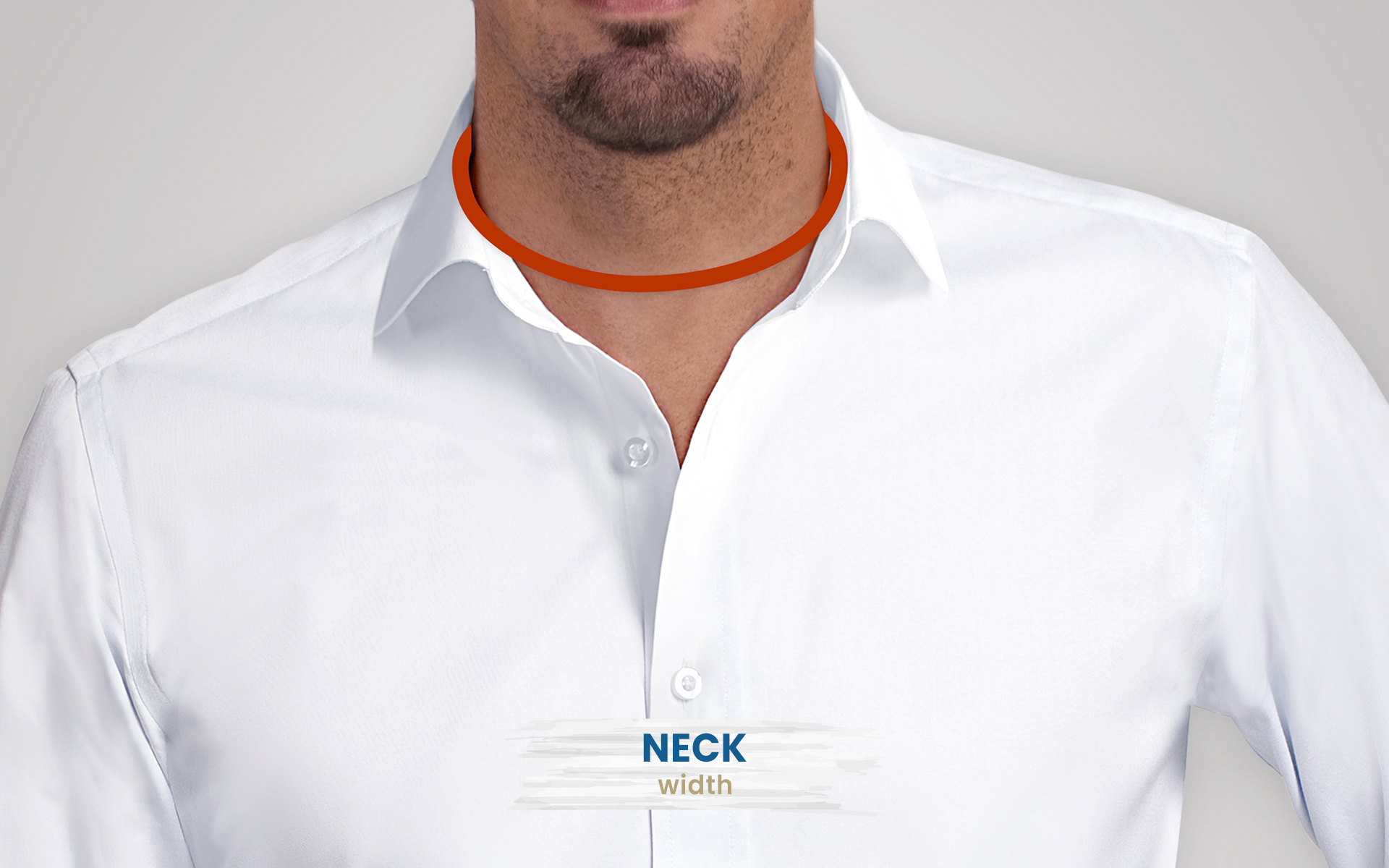 how to measure for a dress shirt around the neck