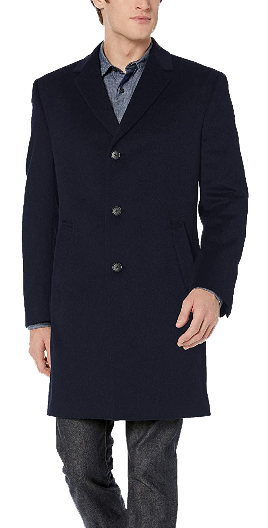 Navy topcoat by Kenneth Cole