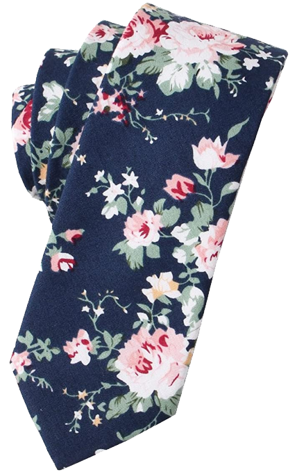 Paisley floral tie by Mantieqingway