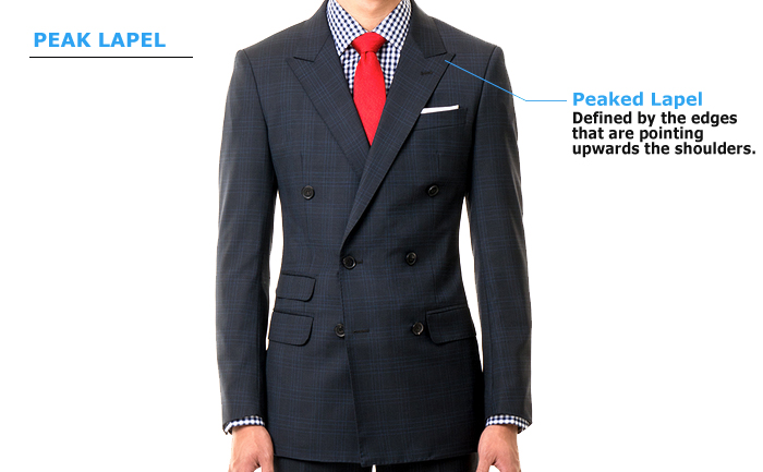 peak lapel suit jacket style