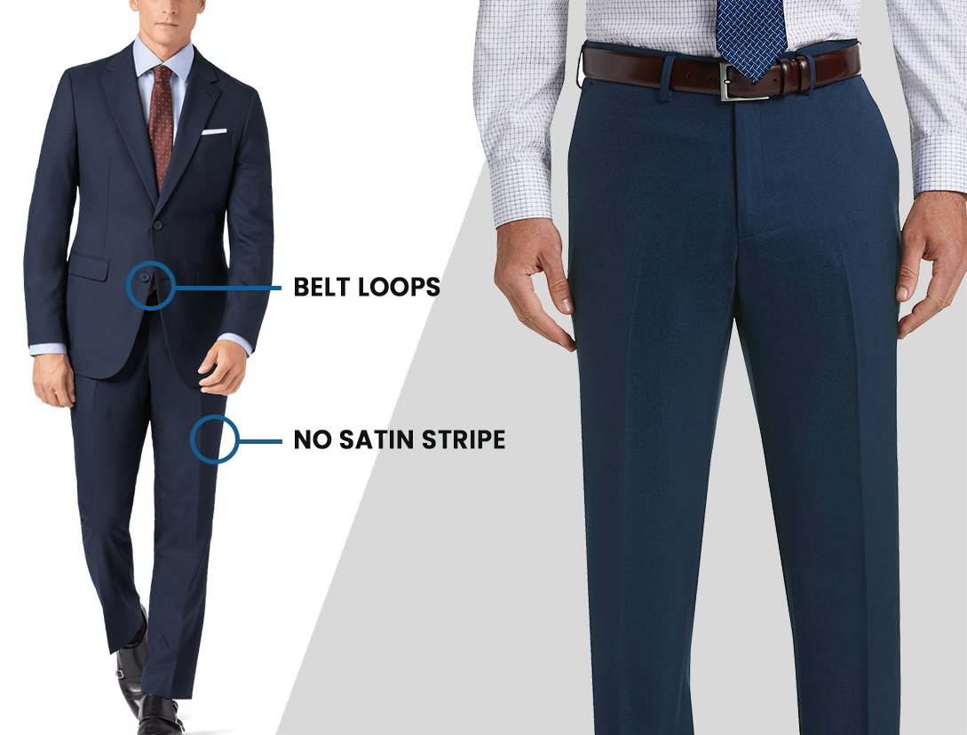the belt loops are on of dress pants' key features