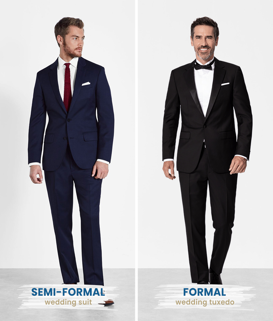 suit vs. tuxedo as wedding attire