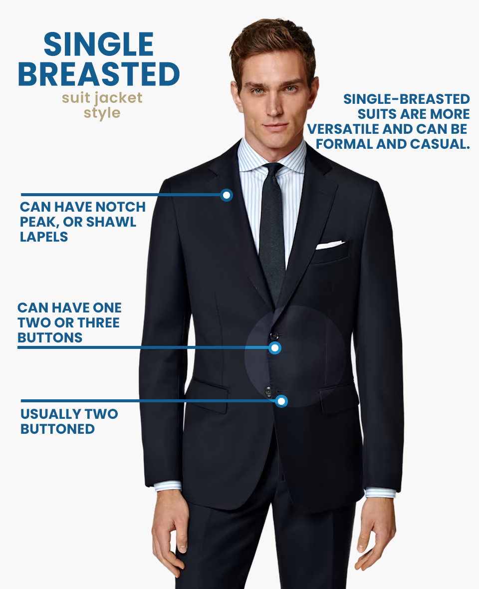 single-breasted suit jacket type